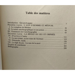 Orphée médusé. Autobiographies de Michel Leiris. Collection Lettera
