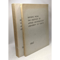 Reports from the institute of applied microbiology university of...