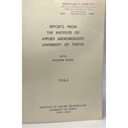 Reports from the institute of applied microbiology university of...