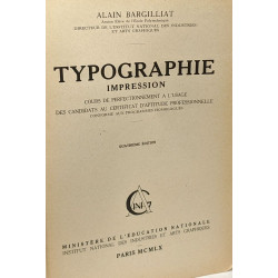 Typographie - impression - cours de perfectionnement à l'usage des...