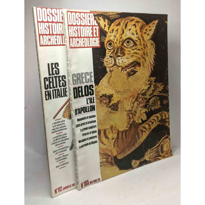 Dossiers histoire et archéologie - N°105 / 1986: Grèce Délos l'île...