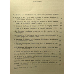 Revue archéologique de l'Est et du Centre-Est TOME XXII fascicules...