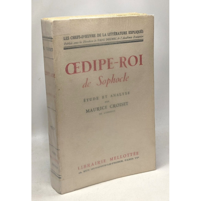 Oedipe-Roi de Sophocle - étude et analyse - les chefs-d'oeuvre de...