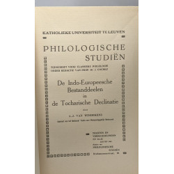 Philologische studiën - De Indo-Europeesche Bestanddeelen in de...
