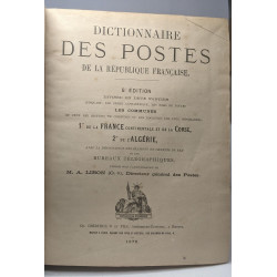 Dictionnaire des postes de la république française - 5e édition...