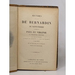Oeuvres choisies de Bernardin de Saint-Pierre contenant Paul et...