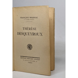 Lot de 2 romans de François Mauriac: Thérèse desqueyroux (1934) /...