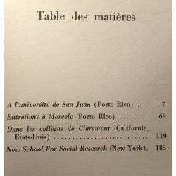 Aux étudiants - textes enregistrés à Porto Rico et aux Etats-Unis...