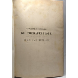 Supplément au dictionnaire de thérapeutique de matière médicale de...