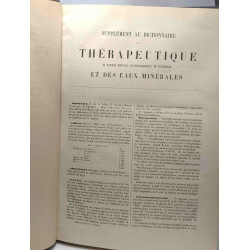 Supplément au dictionnaire de thérapeutique de matière médicale de...