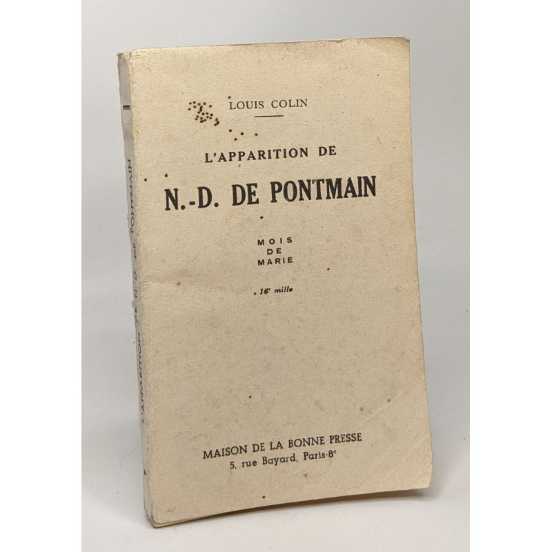L'apparition de N.D. de Pontmain - mois de Marie