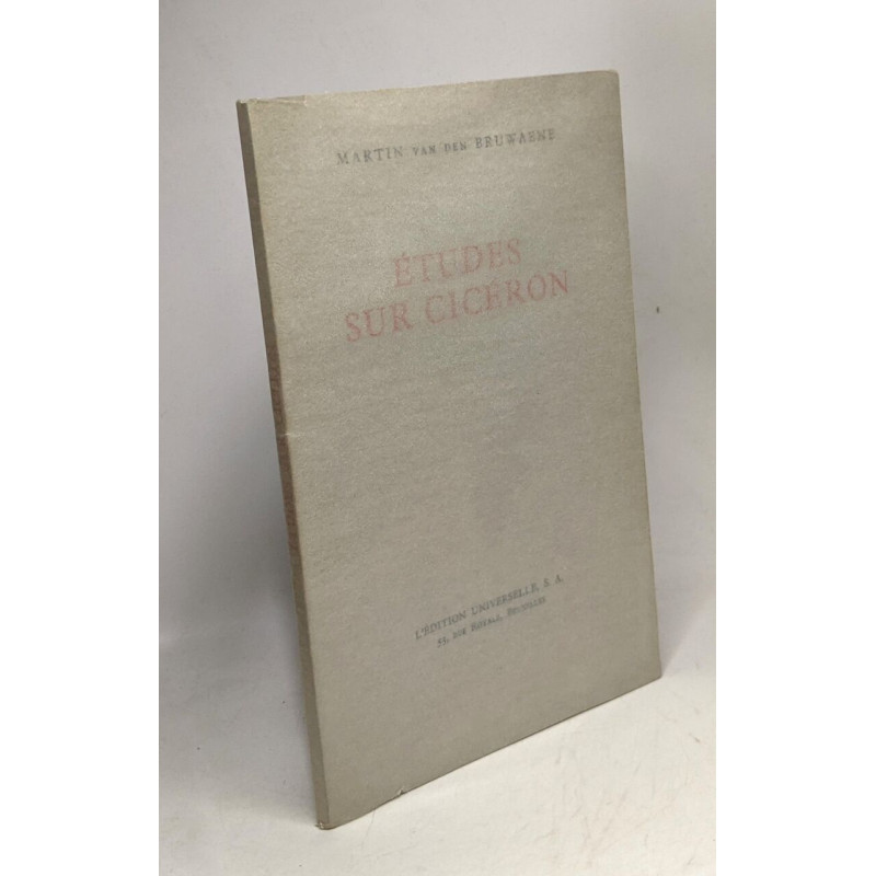 Études sur Cicéron
