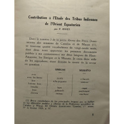 Bulletin de la société des américanistes de Belgique --- MARS 1930 ---