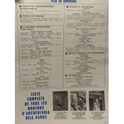 Répertoire des articles parus dans Archéologia n°1 à 102 / Les...