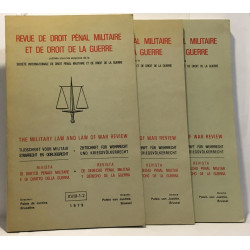 Revue de droit pénal militaire et de droit de la guerre - tome...