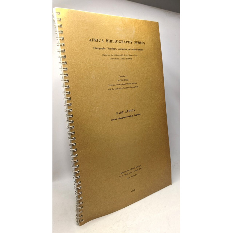 East Africa general ethnography/sociology linguistics / Africa...