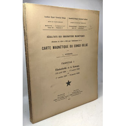 Résultats des observations magnétique effectuées de 1934 à 1938...