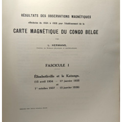 Résultats des observations magnétique effectuées de 1934 à 1938...