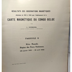 Résultats des observations magnétique effectuées de 1934 à 1938...