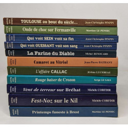 Lot de 33 romans se déroulant en bretagne - collection enquêtes et...