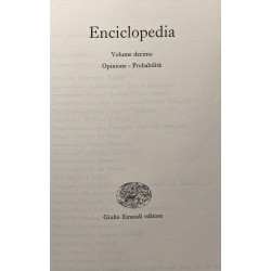 Enciclopedia Einaudi. Vol. 10: Opinione-Probabilità