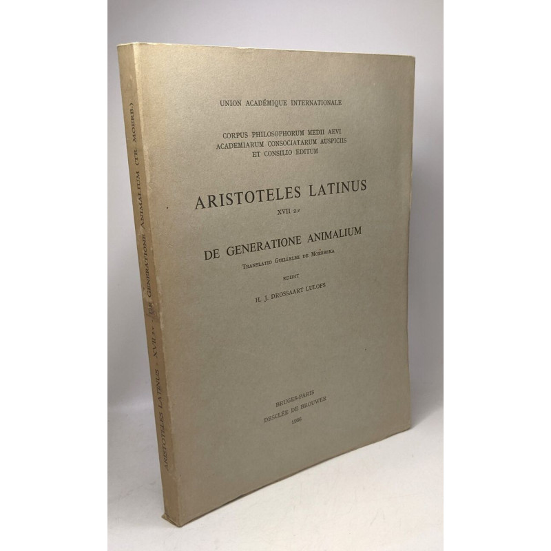 Aristoteles Latinus XVII 2.v - de generatione animalium -...