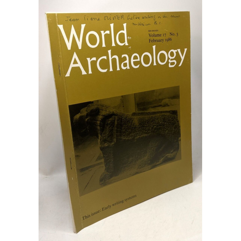 Cretan writing in the second millenium B.C. / World Archaeology...