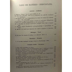 L'Antiquité Classique - TOME XXXVI - année 1967 - fascicule 1 et 2...
