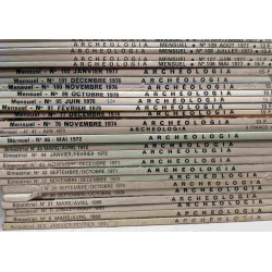 70 magazines ARCHEOLOGIA (entre 1966 et 1981) -...