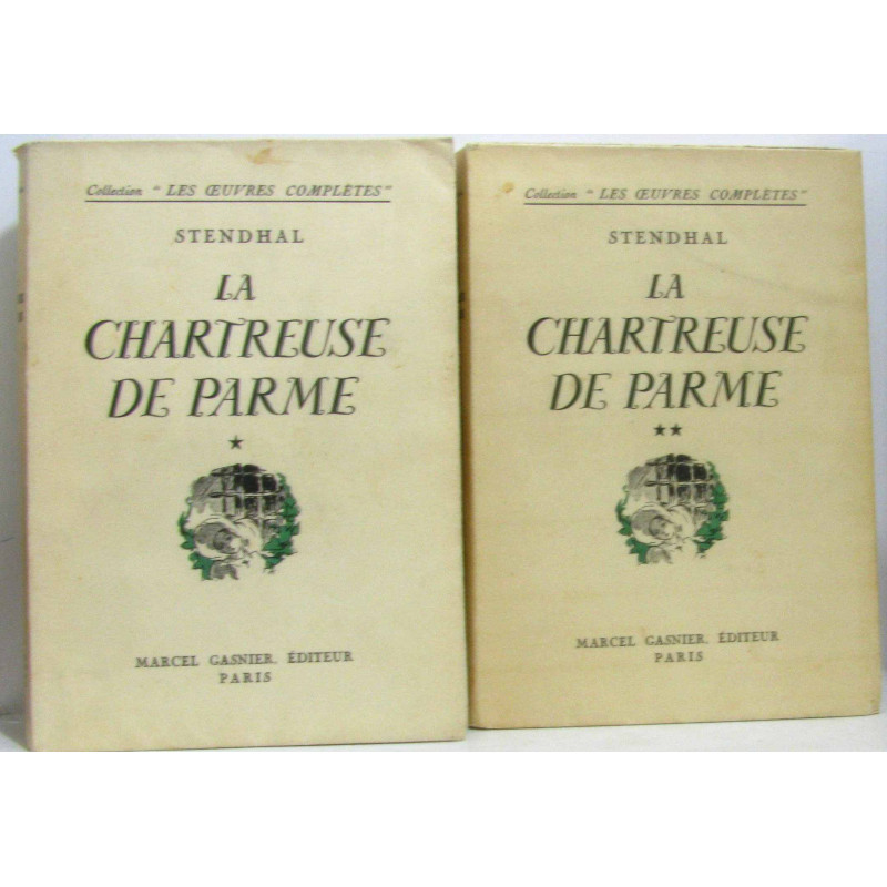 La chartreuse de Parme,tome premier et second