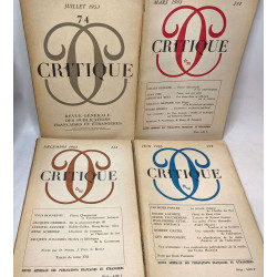Critique - revue générale des publications françaises et...