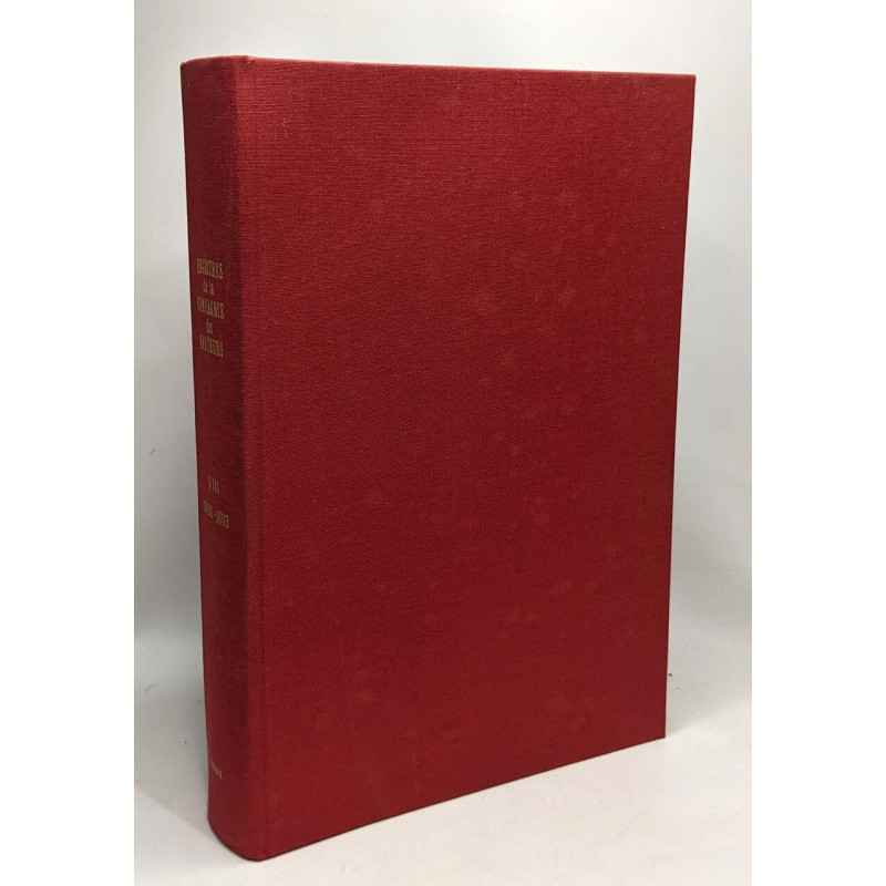 Registres de la compagnie des pasteurs de Genève - TOME VIII 1600-1603