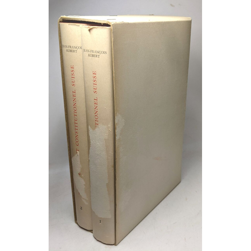 Traité de droit constitutionnel Suisse - TOME 1 + TOME 2