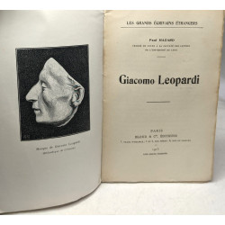Giacomo Leopardi --- les grands écrivains étrangers