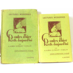 2 volumes: Contes d'hier récits d'aujourd'hui cours élémentaire...