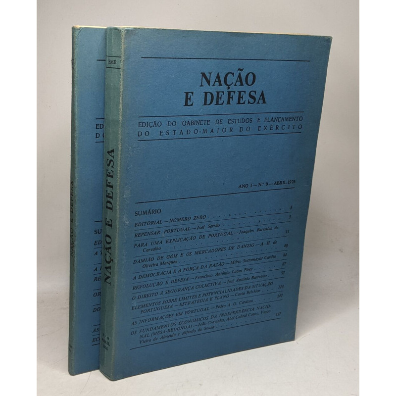 Naçao e defesa - Ano 1, n°0 abril +1 julho 1976 / gabinete de...
