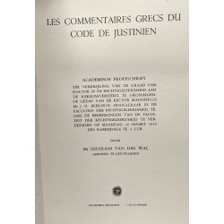 Les commentaires grecs du code de Justinien