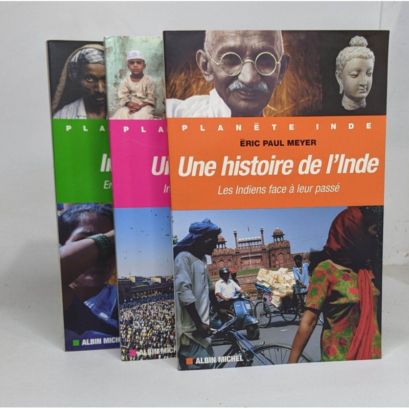 Lot de 3 ouvrages -Planète Inde: Une histoire de l'Inde: Les...