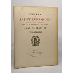 Oeuvres de saint-évremond - tome deuxième