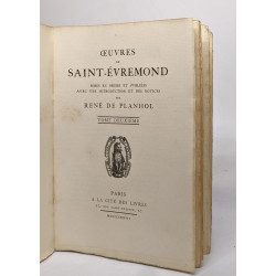 Oeuvres de saint-évremond - tome deuxième