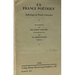 La France poétique - anthologie de Poésies françaises