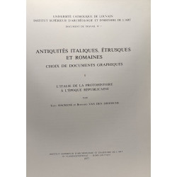 Antiquités italiques étrusques et romaines - choix de documents...