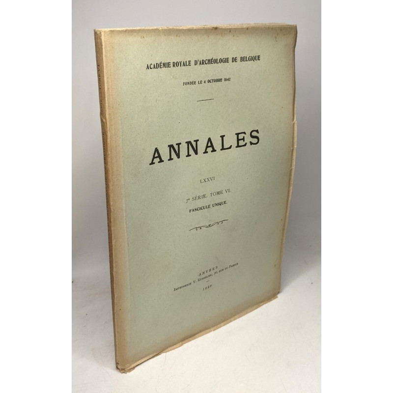 La Camisia - Annales LXXVI académie royale d'archéologie de...