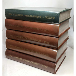 L'année philologique - bibliographie critique et analytique de...