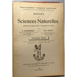 Manuel de sciences naturelles - 3e année 18e éd