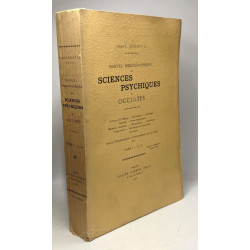 Manuel bibliographique des sciences physiques ou occultes - TOME I...