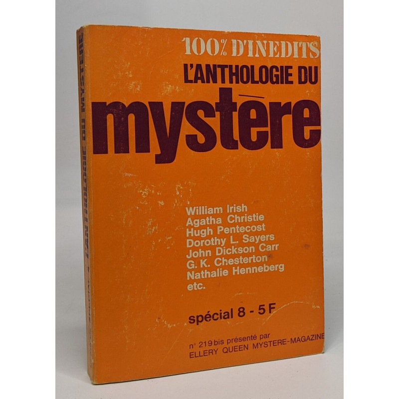 L'anthologie du mystère - n°219 bis spécial 8 - Ellery queen...