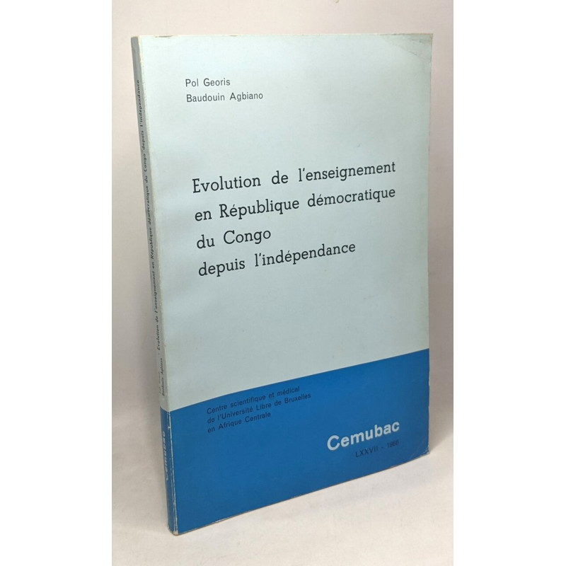 Evolution de l'enseignement en République démocratique du Congo...