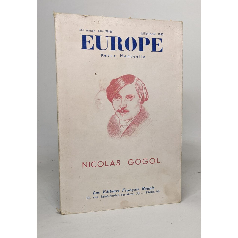 Europe n°79-80 - Nicolas Gogol