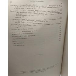 Le sanctuaire et le culte d'Héraklès à Thasos - TOME I - études...